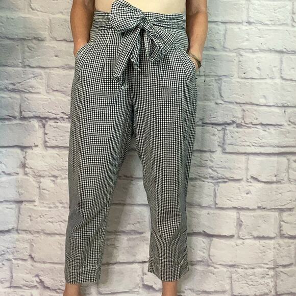 Vintage Anthro high waisted gingham pants - Picture 1 of 9